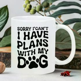 A Delight for Dog Lovers Insulated Ceramic Coffee Cup Reusable, Limited, Ideal Gift for Pet Owners in Home And