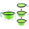 4Pcs Silicone Collapsible Dog Bowls BPA Free Travel Dog Bowl Foldable Bowl