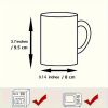 Dog Lover's Ceramic Mug with Toxic Food List - Perfect Gift for New Dog Owners, Reusable Coffee Cup for Animal