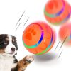 Pet Ball for Dogs, Interactive Dog Toy Durable Automatic Rolling Ball with Led Flash Lights for Small Meduium Large Dogs Breed