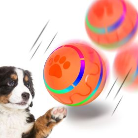 Pet Ball for Dogs, Interactive Dog Toy Durable Automatic Rolling Ball with Led Flash Lights for Small Meduium Large Dogs Breed