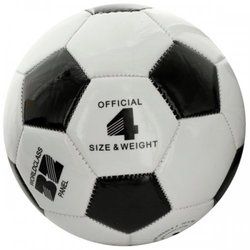 Size 4 Black & White Glossy Soccer Ball (pack of 2)