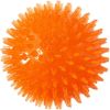 Squeaky Dog Toys, Squeaky Dog Ball Pet Chewing Spikey Toy Non-Toxic Puppy Tooth Cleaning Toy Balls Orange Doll Ornaments