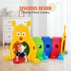 VEVOR Caterpillar Tunnel for Kids, Outdoor Indoor Climb and Crawl Through, Play Equipment for Toddler,Boys,Girls,Baby 3-6, 4 Sections, for Daycare