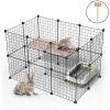 Pet Playpen, Small Animal Cage Indoor Portable Metal Wire Yard Fence for Small Animals, Guinea Pigs