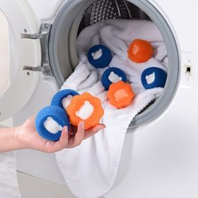 Pet Cleaning Ball; pack of 3; Pet Hair Wash Ball For Dog (Assorted Varieties) (Color: Orange, size: pack of 3)