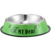 Stainless steel dog bowl; color anti-skid dog bowl