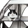 Pet Life Kitty-Play Obstacle Travel Collapsible Soft Folding Pet Cat House