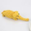 Natural Jute Dog Chewing Rope For Dental Tough With Cute Animals Fruit Eco-Friendly Knot