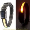 Solar And USB Rechargeable Light Up Pet Collar Waterproof LED Dog Collars For Night Walking