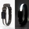 Solar And USB Rechargeable Light Up Pet Collar Waterproof LED Dog Collars For Night Walking